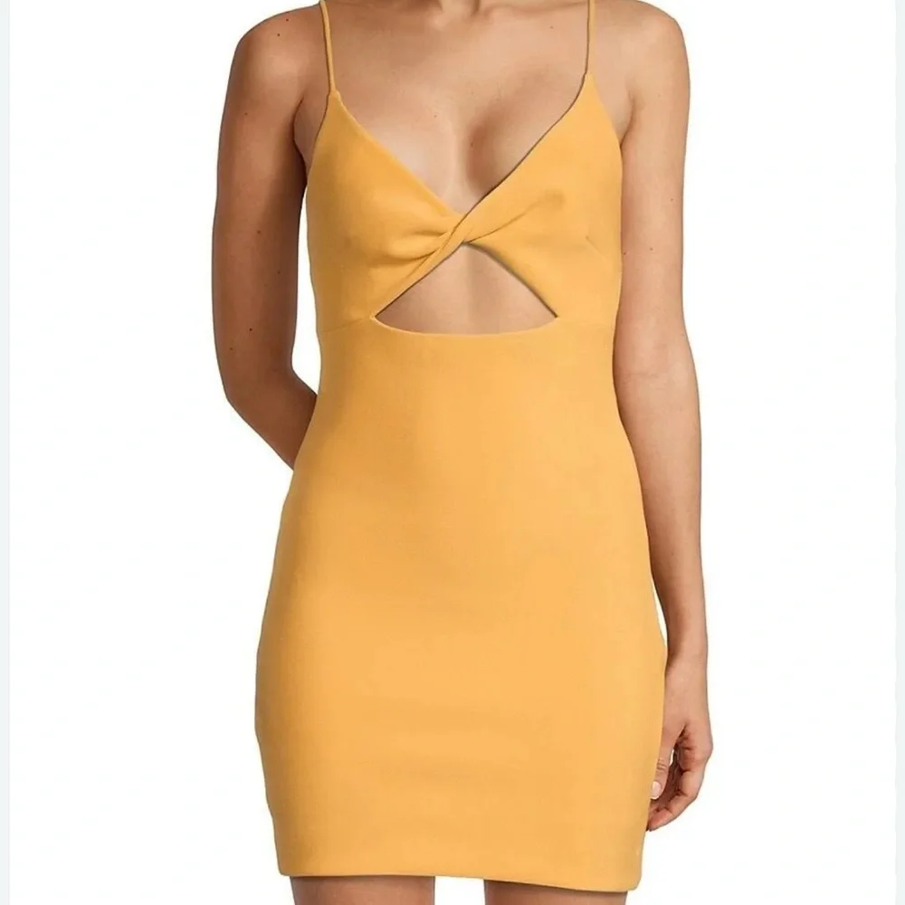 New! Bec & Bridge Cammi Cutout Bodycon Minidress Yellow Size 4‎ $240